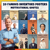 Printable Poster Set: Inspirational Quotes from 20 Famous 