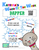 Printable Poster for Word of the Week: DAPPER Literacy & V