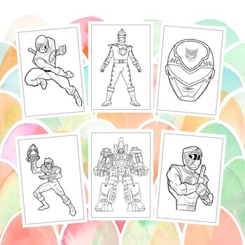 power rangers super megaforce coloring pages red