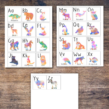 My Phonetic Animal Alphabet Flash cards 3/7 - ESL worksheet by