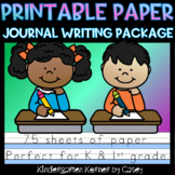 Printable Primary Writing Paper MEGA PACK 75 sheets K, 1st