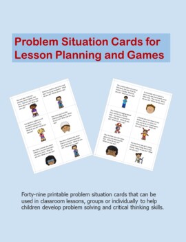 Preview of Printable Problem Situation Cards