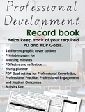 Printable Professional Development Record Book - Aus PDP G