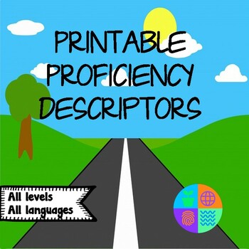 Preview of Printable Proficiency Descriptors