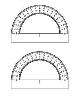 Preview of Printable Protractor