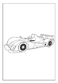 stock car coloring pages