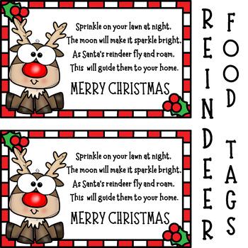 Reindeer Food | Printable Editable Labels | Christmas Gifts for Your ...