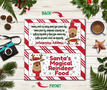 Printable Reindeer Food Labels/Toppers by EliteCraftStudios | TPT