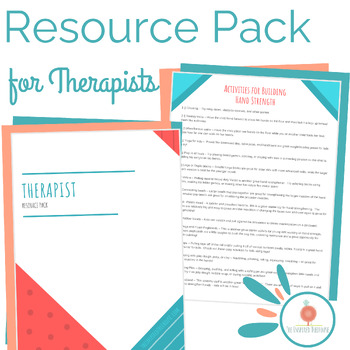 Preview of Printable Resource Pack for Therapists