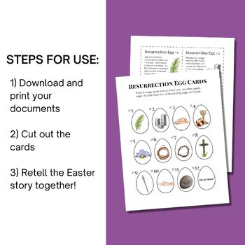 Printable Resurrection Eggs Easter Activity by Teach It Now | TPT