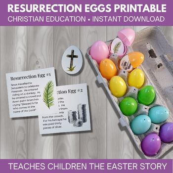 Preview of Printable Resurrection Eggs Easter Activity