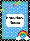 Printable Ribbon and Rainbows Planner. Homeschool Lesson P
