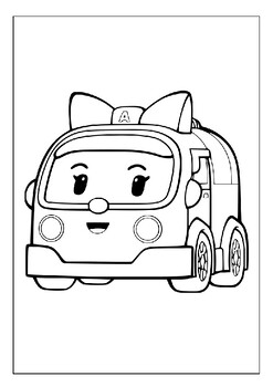 Printable Robocar Poli Coloring Pages for Kids: Ignite Your Child's ...