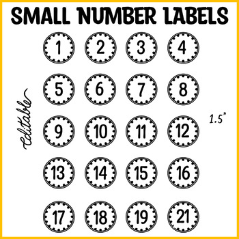 Stickers Round Sticker Numbers  Small Number Round Stickers