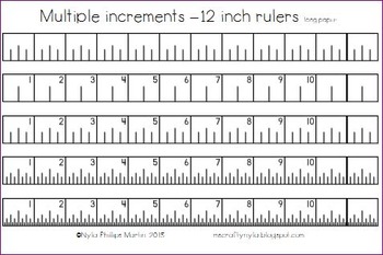 inch rulers free printable