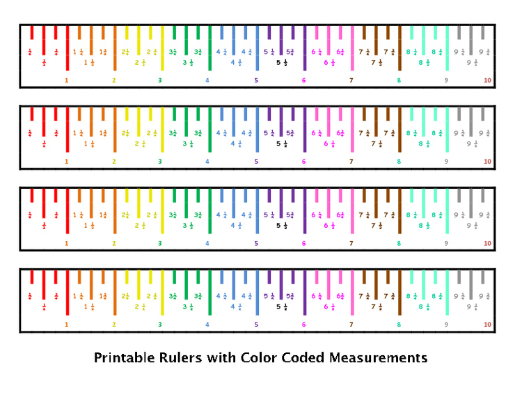 Printable Ruler Measurements Customize and Print