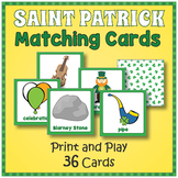 Printable Saint Patrick's Day Memory Matching Card Game