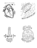 Printable Science Biology Themed Puns Valentine's Day Cards