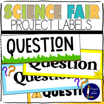 Preview of Printable Science Fair Project Labels