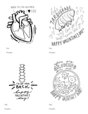 Printable Science Themed Puns Valentine's Day Cards