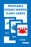 Printable Sea Animals Flash Cards