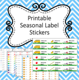 Printable Seasonal Stickers Bundle