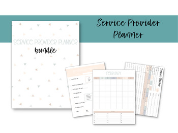 Preview of Printable Service Provider Planner - Neutral