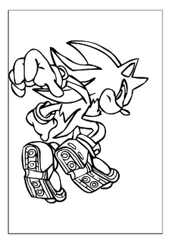 Printable Sonic the Hedgehog Shadow Coloring pages - Printable