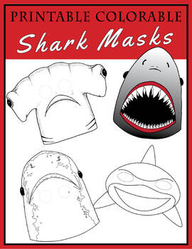 Shark Iron-On Labels for Clothing and Face Masks