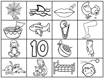 Word Work Printable Short Vowel Picture Sorts- Middle Sounds by Erica ...