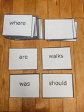 Printable DOG ON A LOG Sight Word Flashcards for Step 1 th