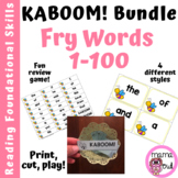 Printable Sight Word Review Game | KABOOM | Fry Words 1-100