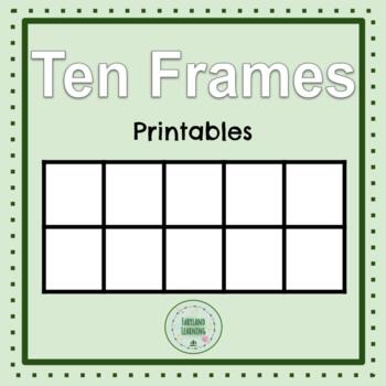 Printable Simple Ten Frames and Counters by Faryland Learning | TPT