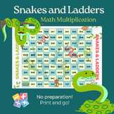 Printable Snakes and Ladders Class Game | Math Multiplicat