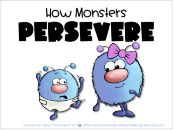 Preview of Printable Social Story 13  - How Monsters Persevere - SEL Story and 5 Lessons