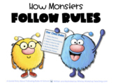 Printable Social Story 14  - How Monsters Follow Rules - S