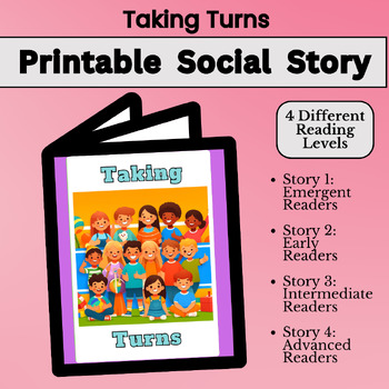 Preview of Printable Social Story - Taking Turns