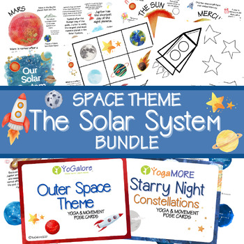 Preview of Printable Solar System Activities for Preschool, Kindergarten and First Grade