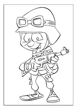 My Army - Coloring (PDF Book) Kindergarten Kids Ages 4-6