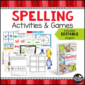 Preview of Printable Spelling Activities and Games