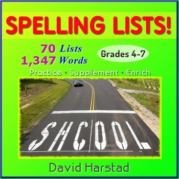 Preview of Spelling Lists - Spelling Words