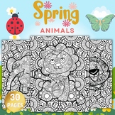 Summer Animals Mandala Coloring Pages Sheets - Fun End of 