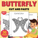 Printable Spring Butterfly Cut & Paste | Scissor Skills - 