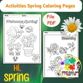 Printable Spring Coloring Pages - Fun Spring Season Activities