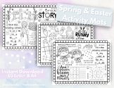 Printable Spring & Easter Activity Mat Set