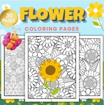 Preview of Printable Winter Fall Flower Zentangle Mandala Coloring Sheets Pages