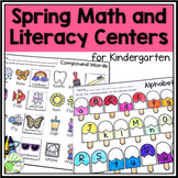 Printable Spring Math and Literacy Centers for Kindergarten