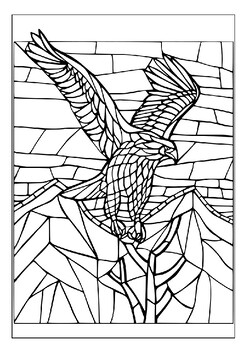 stained glass coloring pages printable