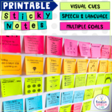 Printable Sticky Notes: Visual Cues for Speech-Language Therapy