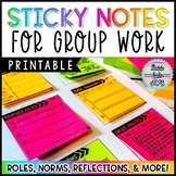 Printable Sticky Notes for Group Work